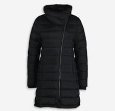 Image of DKNY Black Padded Jacket Coat Size XL