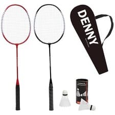 Image of Badminton 2 Racket & Shuttlecocks Set Pro Adults Children Kit Game Garden