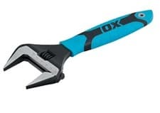 Image of OX Tools Pro Ultra-Wide Jaw Adjustable Wrench 200mm 8" Tight Access.New