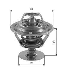 Image of Coolant Thermostat Fits Daihatsu Charmant Copen Nissan Toyota VW GATES TH39082G1