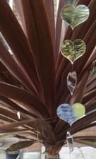 Image of HANGING MIRRORS - Hearts Large (5 Hearts)