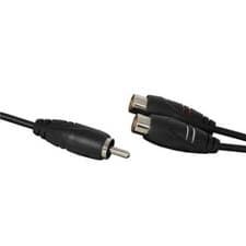 Image of Standard Quality Audio Lead RCA Plug to 2 RCA Socket 30cm A/V Accessories