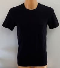 Image of HUGO BOSS Cotton Black Crew Neck Regular Fit T-Shirt Tee Top Size S BNWOT