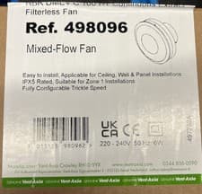 Image of Vent-Axia 498096 Lo-Carbon NBR dMEV Extractor Fan 100mm Humidistat / Timer