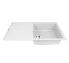 Image of Single Bowl white composite Sink I Bowl kitchen sink 1819 Blade UNO
