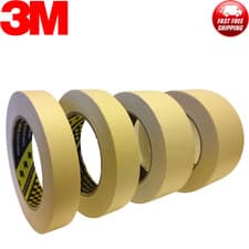 Image of 3M Masking Tape 18, 24, 36, 48mm x 50m LOW BAKE / SCOTCH TAPE - High Adhesion