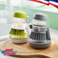 Image of Soap Dispenser, Dishwashing Brush, Home Kitchen Cleaning Brush with Holder UK