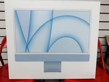 Image of Apple iMac 24" (256GB SSD, Apple M1, 3.20GHz, 8GB, 7-Core GPU) Blue -...