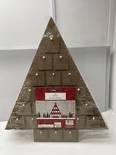 Image of HOBBYCRAFT WOODEN CHRISTMAS TREE ADVENT CALENDAR WITH DRAWERS - 51 X 45 CM NEW