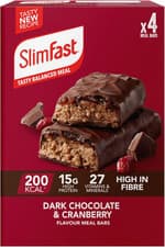 Image of Slimfast Dark Chocolate & Cranberry Meal Bar, 15 G Protein, 200 Calories, 27 Vit