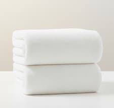 Image of 1x White Extra Large Jumbo Bath Sheet (90x190cm), 600GSM 100% Egyptian Cotton