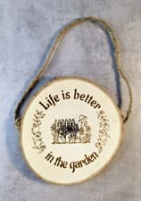 Image of Life Is Better In The Garden Hanging Sign