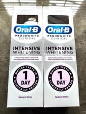 Image of Oral-B Pro 3D Clinical 1 Day Intensive Whitening . Radiant White 75 ml x 2 .
