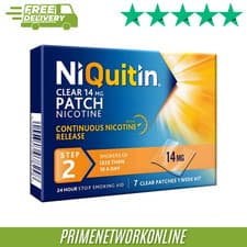 Image of NiQuitin Clear Patch 14mg - 7 Patches - Step 2 | 100% ORIGINAL ⭐⭐⭐⭐⭐