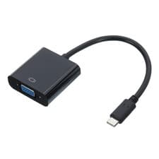 Image of TYPE C to VGA Adapter ABS Video Cable Box External HD VGA Device 16cm/6.3 inch