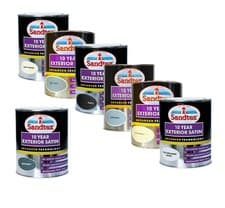 Image of Sandtex Paint 750ML 10 Year Exterior Satin Wood Metal All Colours