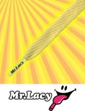 Image of Mr Lacy Flatties - Glow Yellow in the Sun Shoelaces - 130cm Length 10mm Width
