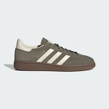 Image of Adidas Men's Handball Spezial Shoes in Olive Strata / Cream White / Gum