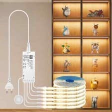 Image of Cabinet Collection Display COB LED Strip Light 320Leds/M Dimmable Touch Sensor