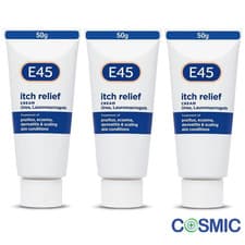 Image of 3 X E45 Dermatological Itch Relief Cream 50g Anti Itch Cream for Skin Irritation