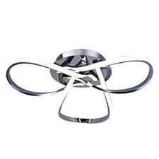 Image of AL1016D Contemporary LED Chrome Semi Flush Ceiling Light, 36W 2200LM,