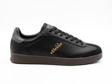 Image of Ellesse Heritage Sarvini Cupsole Mens Trainers Black Dark Grey UK 8 SOPF0975