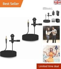 Image of 2-Pack Omnidirectional Lavalier Microphone for Rode Wireless GO II Systems
