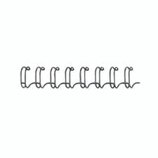Image of Fellowes Binding Comb Wire A4 6mm Black Pack 100 (53218)
