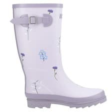 Image of Cotswold Wildflower Womens Waterproof Tall Wellington Boots Wellies Purple
