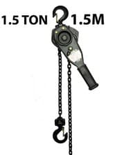 Image of Manual Lever Hoist Ratchet 1.5 Ton 1500kg 1.5m Heavy Duty Lifting Pulling Chain