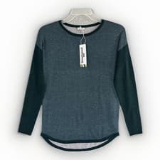 Image of Womens Smartwool Shadowpine Color Block Sweater NWT Size XS Blue Long Sleeves