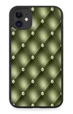 Image of Green Rubber Phone Case Coloured Theme Teal Olive Coloured Drk Stylish BK15