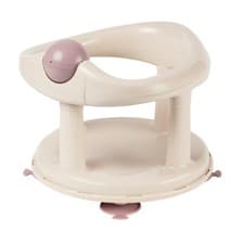 Image of Bebe Confort Swivel Bath Seat Beige/Lavender with Suction Cups and Sturdy Struct