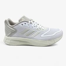Image of Adidas Duramo 10 Cloud White Metallic Grey Womens Athletic Sneaker