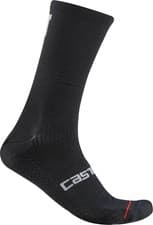 Image of Castelli Como 20 Thermal Cycling Socks Black Bike Cycle Moisture Wicking Comfort
