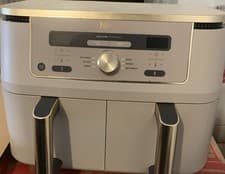 Image of Ninja Foodi MAX Dual Zone *Air Fryer DZ400UK 9.5L Recipe Book Stone Gold *Boxed