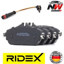 Image of RIDEX Front Brake Pad Set Wear Sensor Mercedes W176 W205 W213 C238 A205 W205