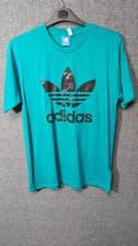 Image of Adidas Originals Trefoil T-Shirt Green UK XL LN063 CC 19
