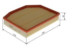 Image of BOSCH F026400463 Air Filter Insert Service Replacement Air Supply Fits BMW X3 Z4
