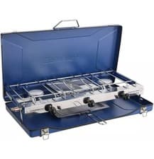 Image of Campingaz Camping Chef 4500W Stove Double Burner With Grill Outdoor Cooking