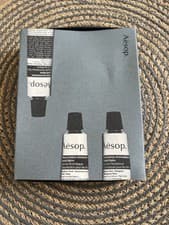 Image of Aesop Helping Hands Hand Balm Trio Box Slightly Damaged