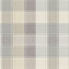 Image of Arthouse Country Tartan Wallpaper Check Plaid Grey Beige Stripe 901902