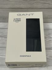 Image of GANT Essentials Men's 2-Pack T- Shirt V- Neck Size XL Black BNIB