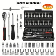Image of 46 piece 1/4 Inch Drive Socket and driver Set