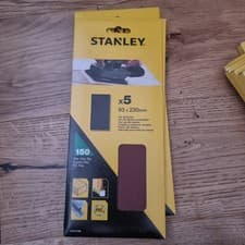 Image of Stanley STA31106-XJ 93×230mm 1/3 150g Sanding Sheets 5pcs