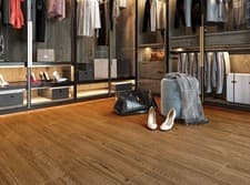 Image of Brown Wood Effect Porcelain Tiles 119.8×19.8cm Realistic Wood Texture - Sample