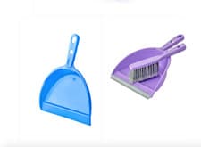 Image of Dustpan & Brush Set Plastic Dustpan And Brush Kitchen Home Assorted Colours