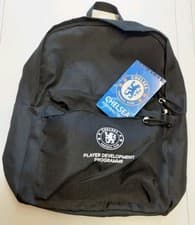 Image of Chelsea FC Player Development Programme Kids Black Backpack & Notepad Rucksack