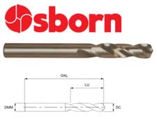 Image of 7.4mm COBALT STUB DRILL BIT HEAVY DUTY HSSCo8 EUROPA TOOL OSBORN 8205020740 P21