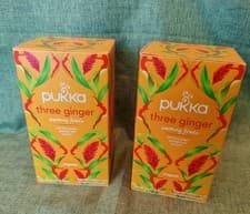 Image of Pukka Three Organic Ginger Herbal Tea Sachets - 46 sachets in total